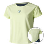 Abbigliamento Quiet Please Quiet Please Perspectives Cross Maglietta Donna-Lime