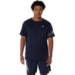 Abbigliamento ASICS ASICS Icon Camicia da corsa Uomini - blu scuro, 