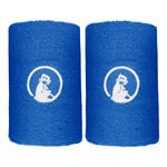 Abbigliamento da tennis Quiet Please Quiet Please Long Polsino anti sudore - Confezione da 2 Unisex-blu, bianco