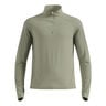 Zeroweight Warm Mid Layer 1/2 Zip Camicia Da Corsa Uomini-Oliva