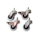 Attrezzature tecniche Gamma Gamma Rollen Set Für Standard Supporto-Argento,Nero