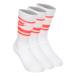 Abbigliamento Nike Nike Everyday Essentials Crew Calzini Da Tennis-Bianco,Corallo
