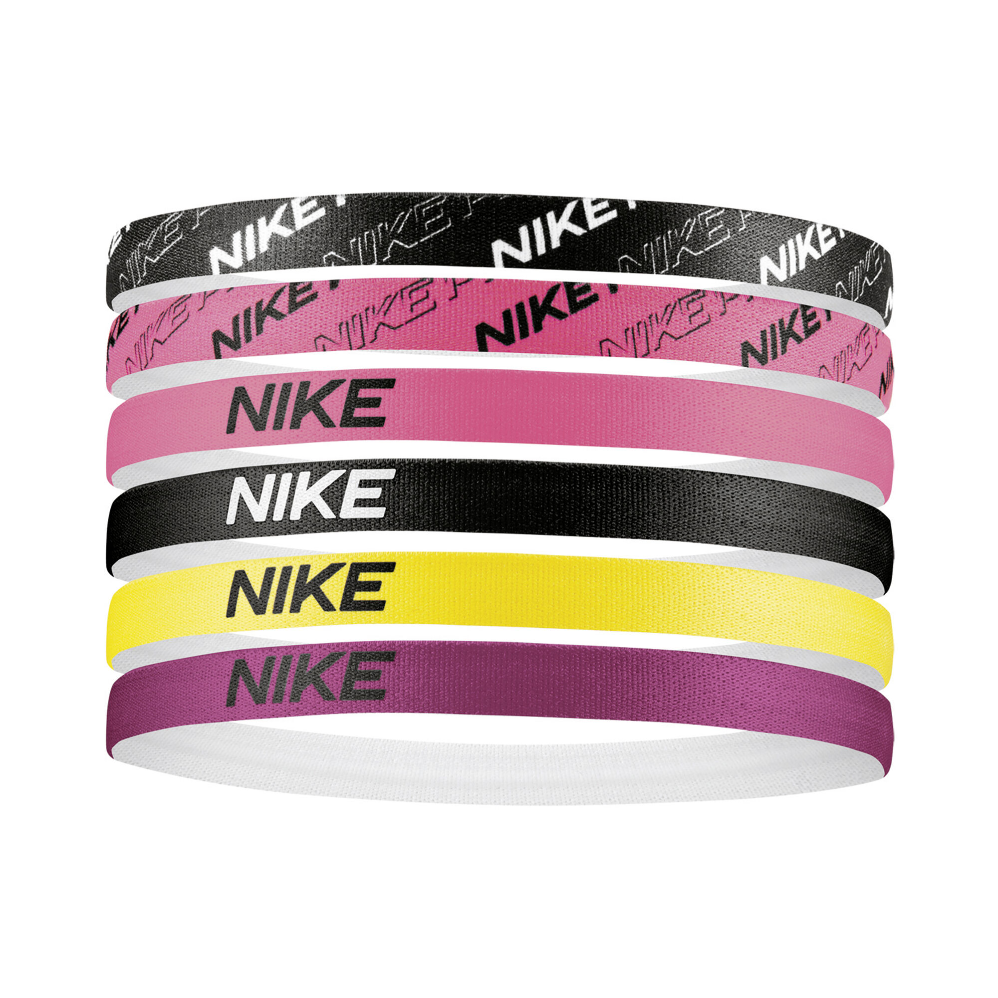 Nike Assorted Fascia Per Capelli Confezione Da 6 - Nero, Rosa compra