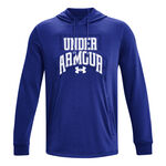 Abbigliamento Under Armour Under Armour Rival Terry Graphic Felpa Con Cappuccio Uomini-Blu,Bianco