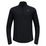 Zeroweight Warm Mid Layer 1/2 Zip Camicia Da Corsa Uomini-Nero