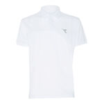 Abbigliamento Diadora Diadora Court Polo Uomini-Bianco,Grigio Chiaro