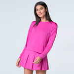 Abbigliamento Lucky in Love Lucky in Love Linen Nouveau Hype Manica lunga Donna-rosa