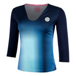 Abbigliamento Da Tennis BIDI BADU Spectrum V-Neck Longsleeve