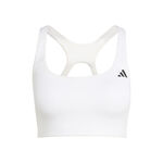 Abbigliamento da tennis adidas adidas Opt Mid Support Reggiseni sportivi Donna-bianco
