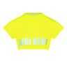 Abdominis Crop Move Maglietta Donna-Giallo Neon