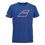 Abbigliamento Babolat Babolat Exercise Big Flag Maglietta Uomini - blu, 