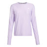 Own The Run Manica Lunga Donna-Lilla,Bianco