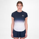 Abbigliamento BIDI BADU BIDI BADU Crew Gradiant Maglietta Donna-Blu Scuro,Bianco