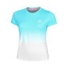 Crew Gradiant Maglietta Ragazze-Turchese,Bianco