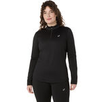 Abbigliamento ASICS ASICS Core Winter 1/2 Zip Camicia Da Corsa Donna-Nero