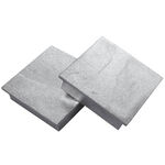 Strumenti per campi da tennis Tegra Tegra Copertura Per Sostegno Da Terra Per Rete In Confezione Doppia,Quadrato-Argento