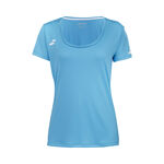 Abbigliamento Babolat Babolat Play Cap Sleeve Maglietta Ragazze-Blu,Bianco