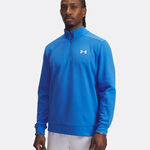 Abbigliamento Under Armour Under Armour Armour Fleece 1/4 Zip Manica Lunga Uomini-Blu,Bianco