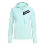 Abbigliamento adidas adidas Terrex TRK ClimaWarm Fleece Giacca Da Corsa Donna-Turchese