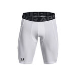 Abbigliamento Under Armour Under Armour Heatgear Long Pantaloncini Uomini-Bianco