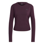 Abbigliamento adidas adidas RI 3 Stripes Made With Nature Manica lunga Donna - berry, 