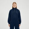 Carrera 1/4 Zip Manica lunga Donna - blu scuro, 