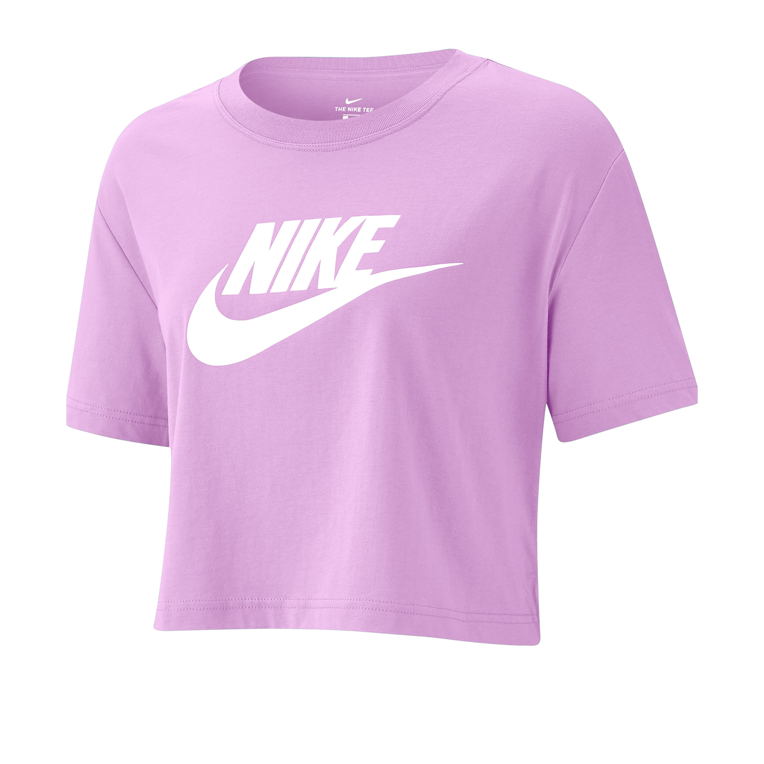 Buy Nike Sportswear Essential Crop Maglietta Donna Lilla Bianco online Tennis Point IT