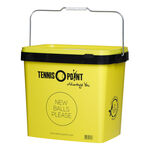 Equipaggiamento Allenatore Tennis-Point Balleimer Mit Deckel, Vierkant - Gelb