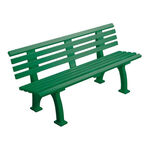 Strumenti per campi da tennis Tegra Tegra Panchina Da Tennis 1,5m Con Schienale-Verde