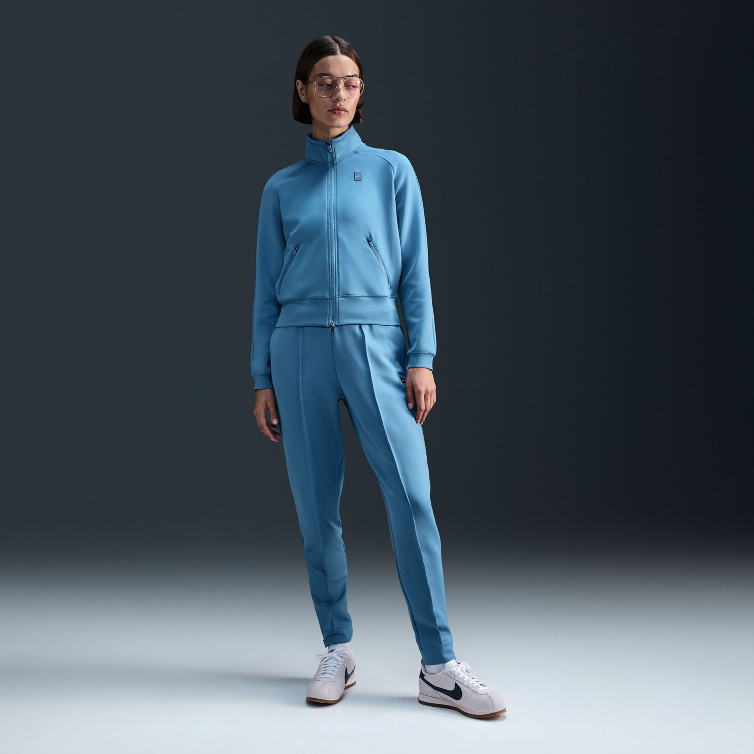 Buy Nike Court Dri Fit Heritage Giacca Da Allenamento Donna Blu Chiaro online Tennis Point IT