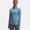 Launch Pro Half-Zip Manica Lunga Donna-Blu