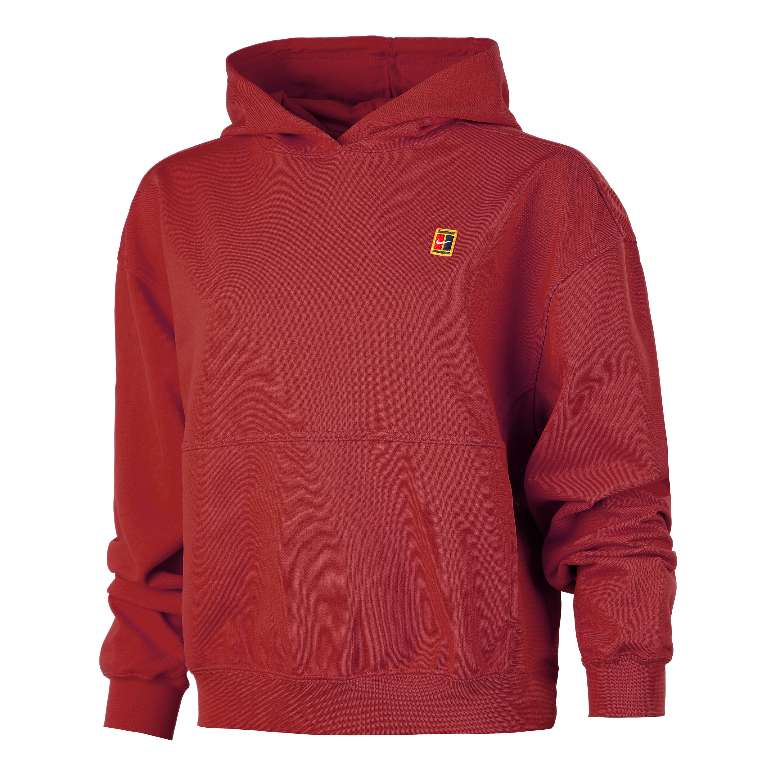 Buy Nike Court Fleece Heritage Felpa Con Cappuccio Donna Rosso Scuro online Tennis Point IT