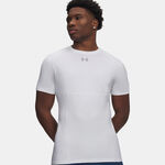 Abbigliamento Under Armour Under Armour Elite Fitted Maglietta Uomini-bianco