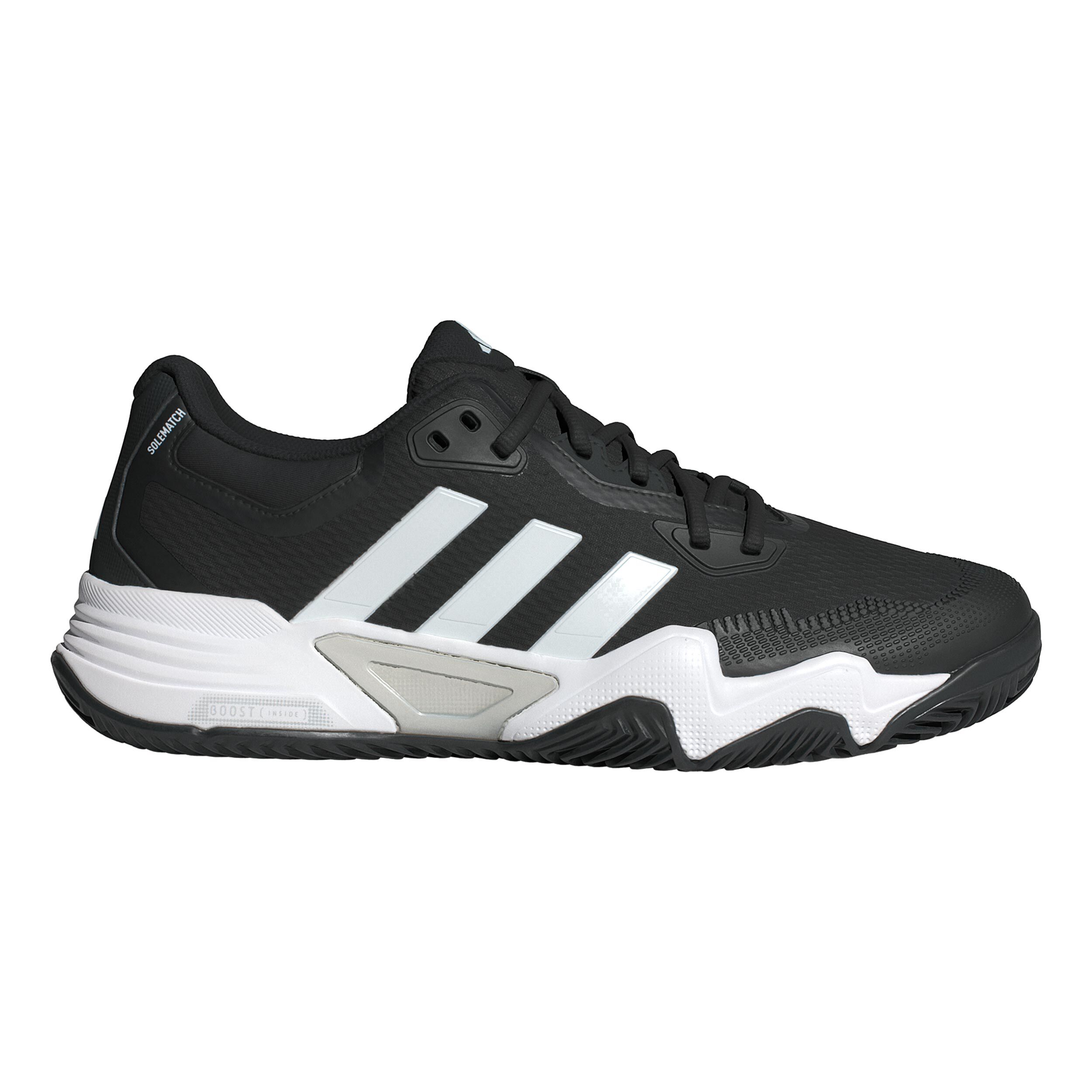 Solematch Control 2 Scarpa Per Terra Rossa Uomini Nero Bianco