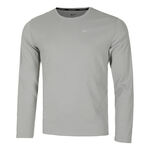 Abbigliamento Nike Nike Dri-Fit Miler Dri-Fit Miler UV Camicia Da Corsa Uomini-Grigio Scuro