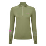 Abbigliamento Ronhill Ronhill Tech Afterhours 1/2 Zip Camicia Da Corsa Donna-Oliva