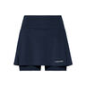Club Basic Long Gonna Donna-Blu Scuro,Argento