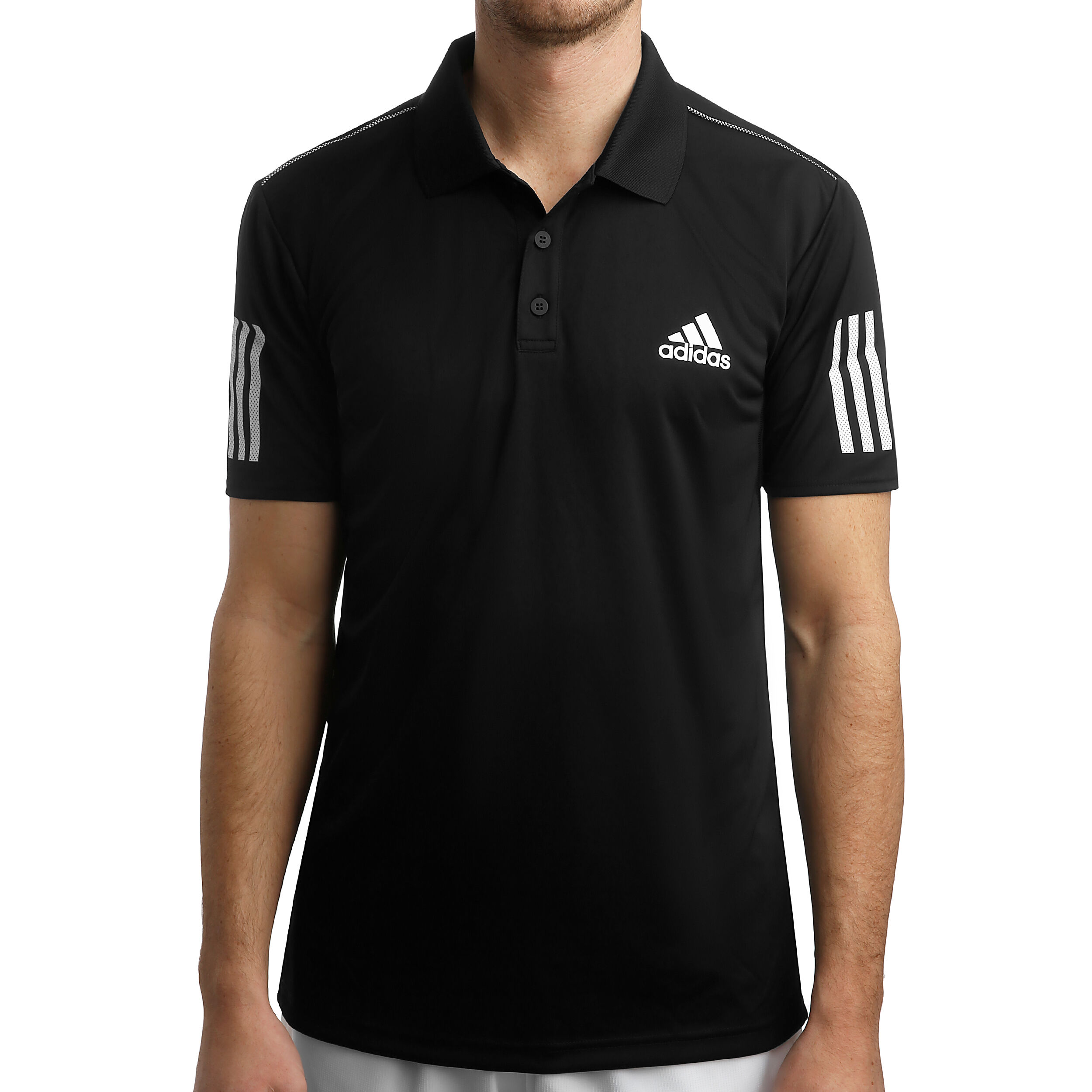 adidas Club 3-Stripes Polo Uomini - Nero, Bianco compra online |  Tennis-Point
