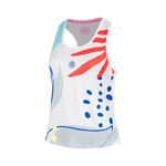 Abbigliamento da tennis BIDI BADU BIDI BADU Hey Laguna Racerback Canottiera Ragazze - bianco, multicolore
