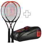 Confezione Di Racchette Wilson 2x Clash 100 Pro plus Schlägertasche