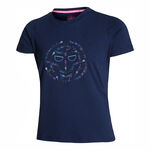Abbigliamento BIDI BADU BIDI BADU Heshima Lifestyle Tee Maglietta Donna - blu scuro, multicolore