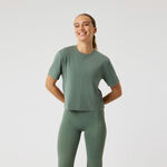 Abbigliamento da tennis Bj&ouml;rn Borg Bj&ouml;rn Borg Studio Soft Cropped Maglietta Donna - salvia