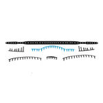 Accessori per racchette Babolat Babolat BG PD Jr 25 Set Di Occhielli-Nero