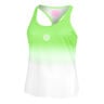 Crew Gradiant Canottiera Donna-Verde Neon,Bianco