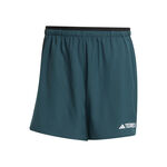 Abbigliamento adidas adidas Terrex MT Light 5in Pantaloncini Da Corsa Uomini-Verde