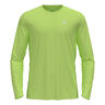 Zeroweight Chill-Tec Crew Neck Manica lunga Uomini - verde chiaro, 
