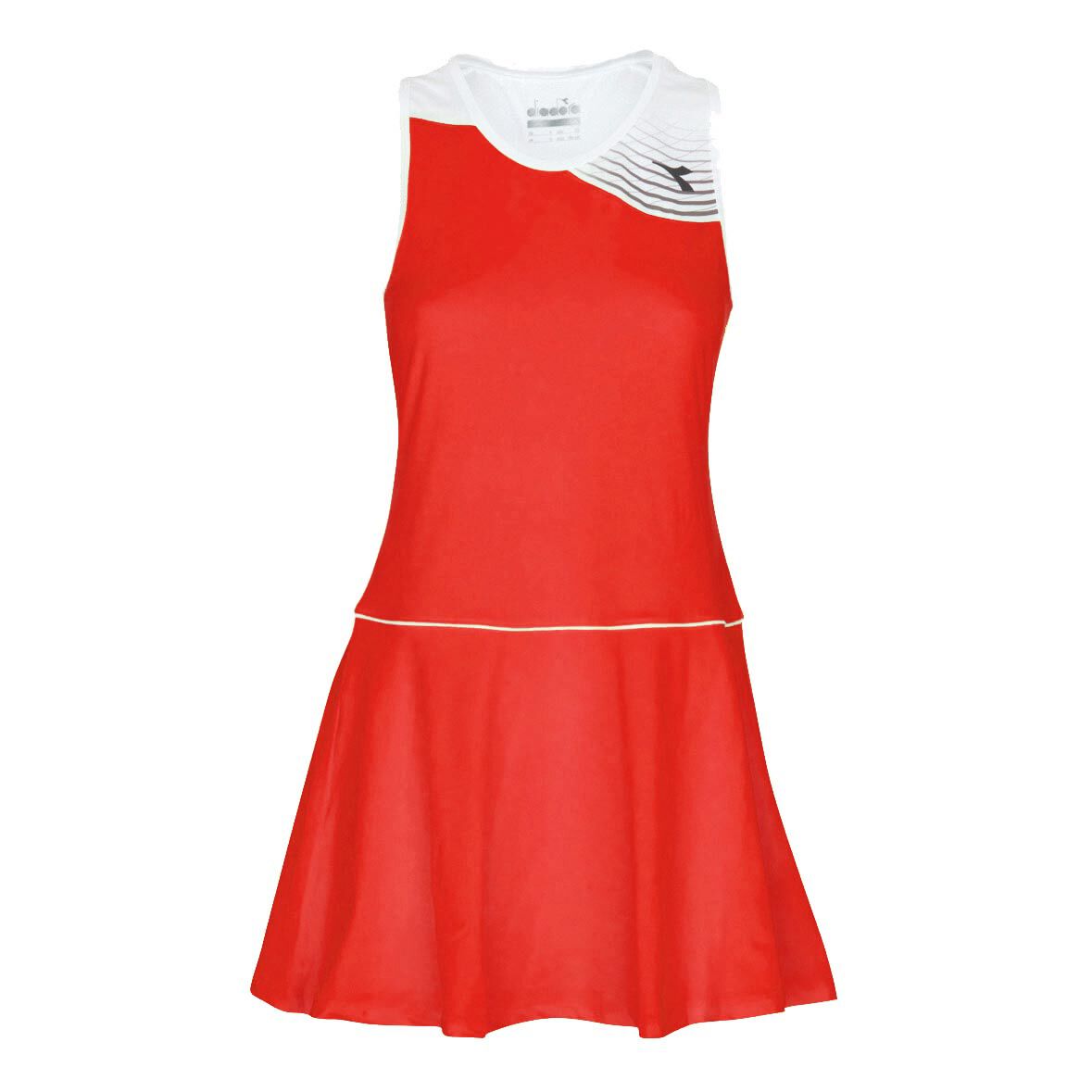 Court Abito Donna Rosso Bianco