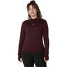 Road Winter Seamless Camicia da corsa Donna-rosso scuro