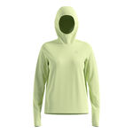 Abbigliamento Odlo Odlo Essential Thermal Midlayer Camicia Da Corsa Donna-Lime