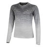 Seamless Manica Lunga Donna-Bianco,Grigio